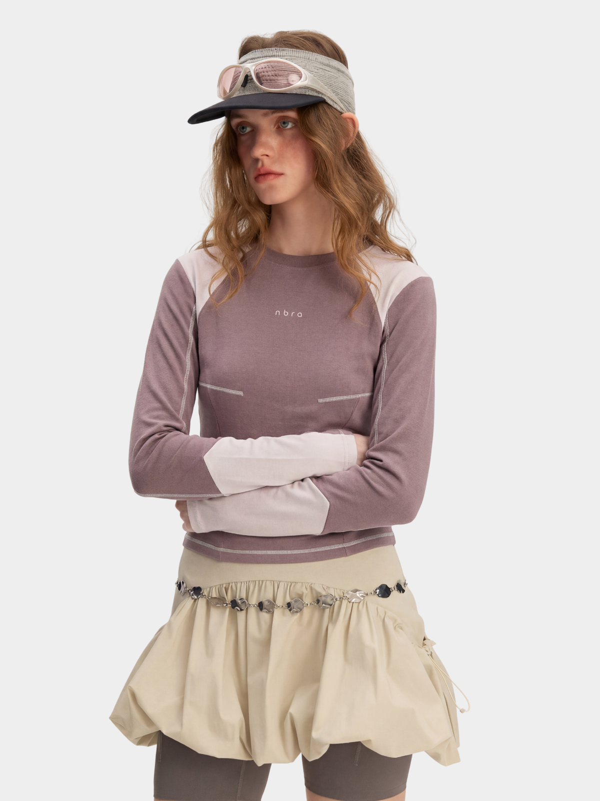 Shadowpines – Leichtes Damen-Oberteil im Colorblock-Design, kühlend und schnelltrocknend