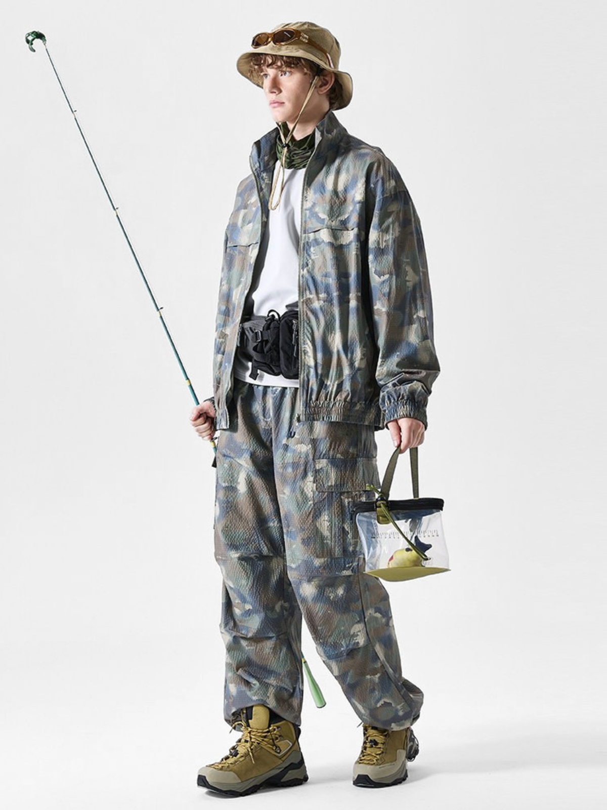 OwlCliff – Unisex Triple-Protection wasserabweisende Cargo-Hose mit Camo-Muster