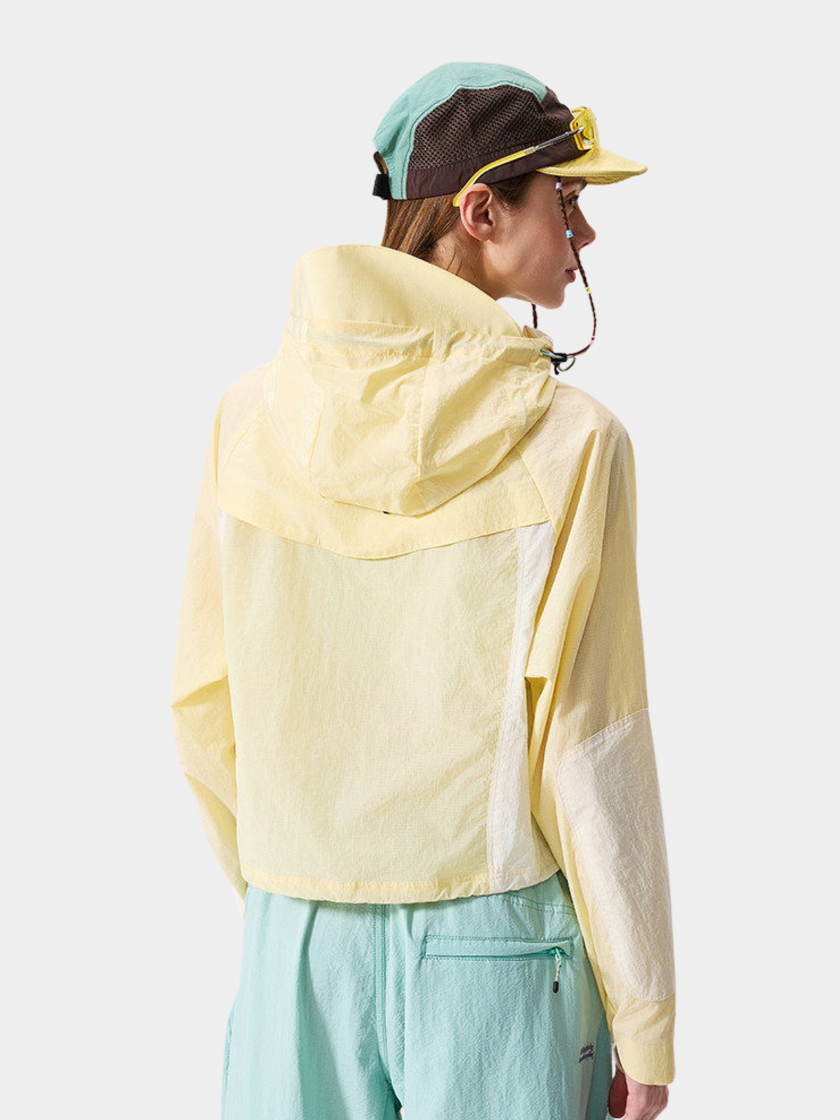 FrostFold - Kurz geschnittene UPF50+ Sonnen-Schutzjacke mit Kapuze für Damen