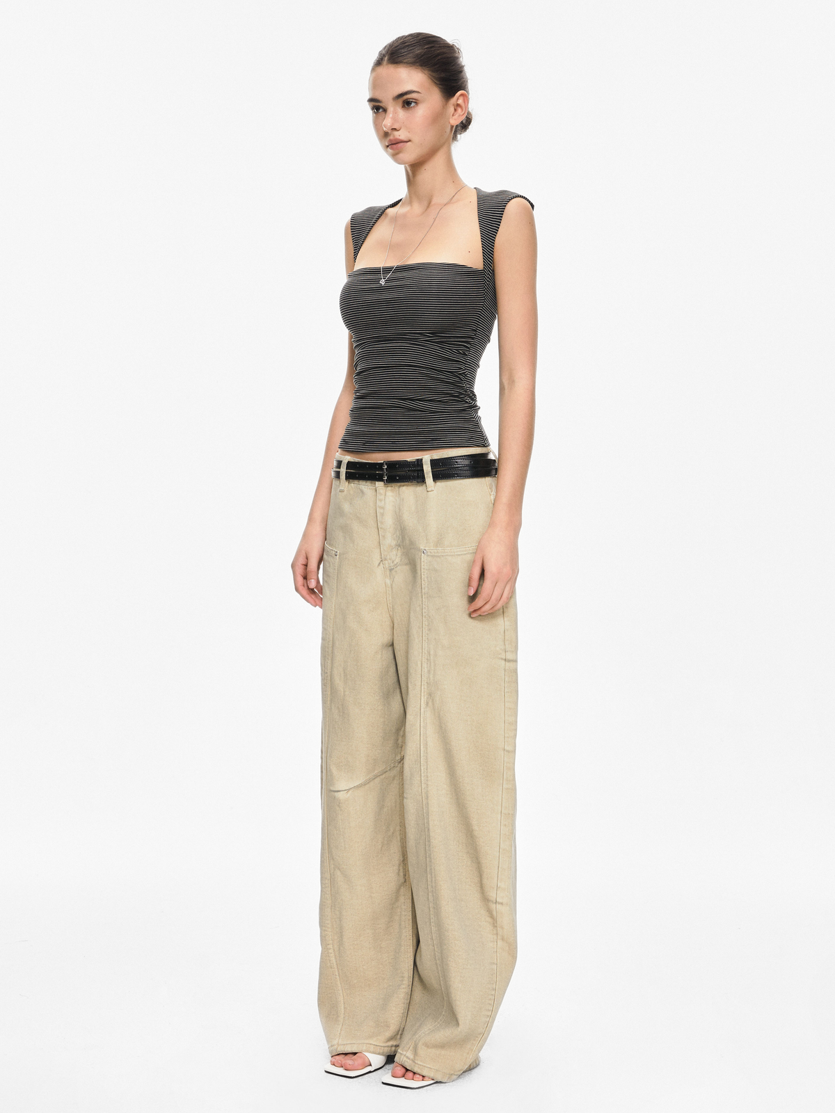Falconcrest – Gestreiftes Damen-Tanktop in figurbetonter Passform