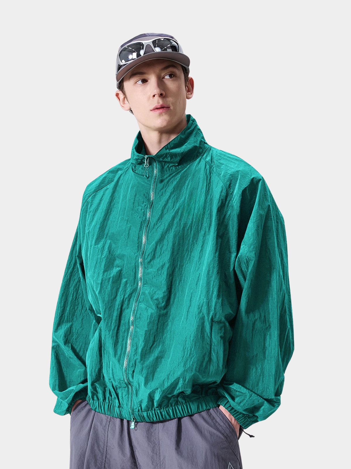 Earthline – Unisex UPF200+ wasserabweisende, atmungsaktive Stehkragenjacke