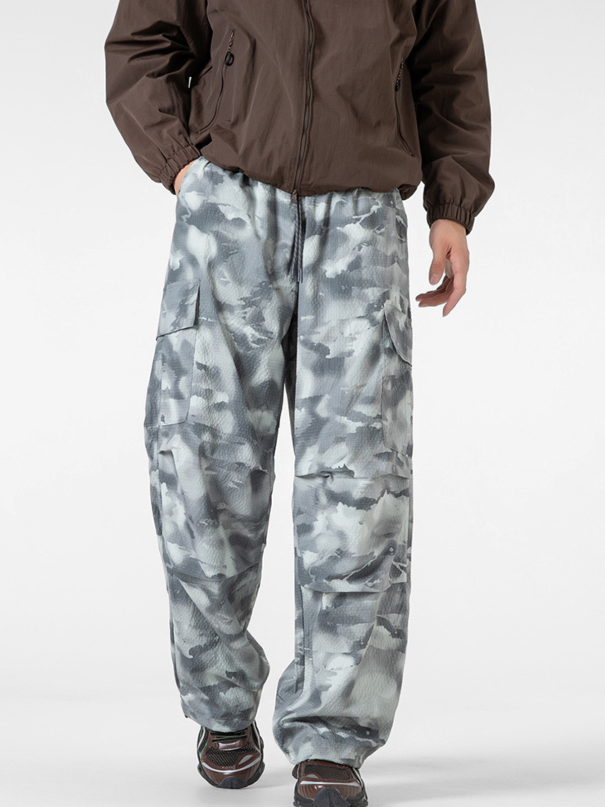 OwlCliff – Unisex Triple-Protection wasserabweisende Cargo-Hose mit Camo-Muster