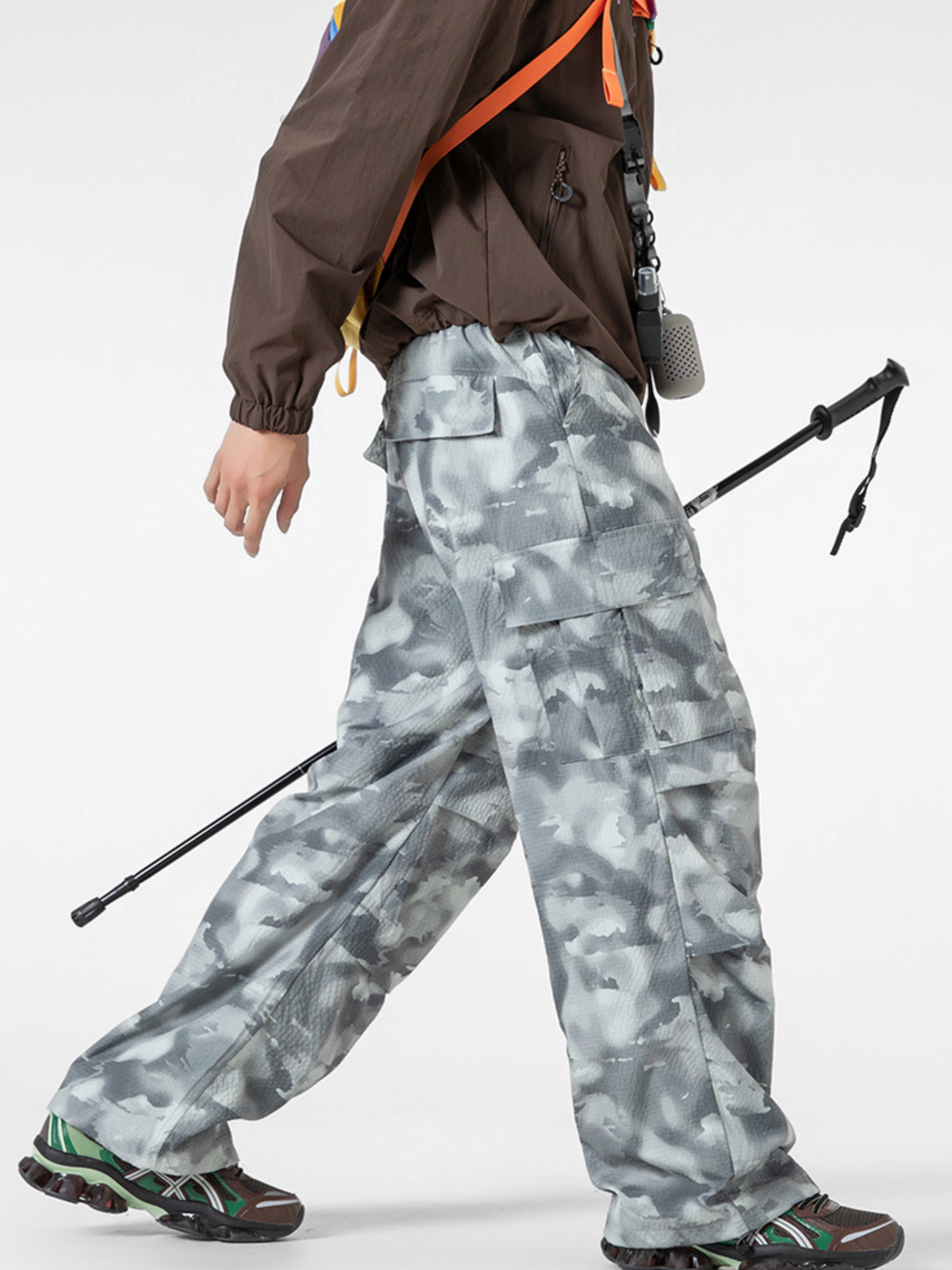 OwlCliff – Unisex Triple-Protection wasserabweisende Cargo-Hose mit Camo-Muster