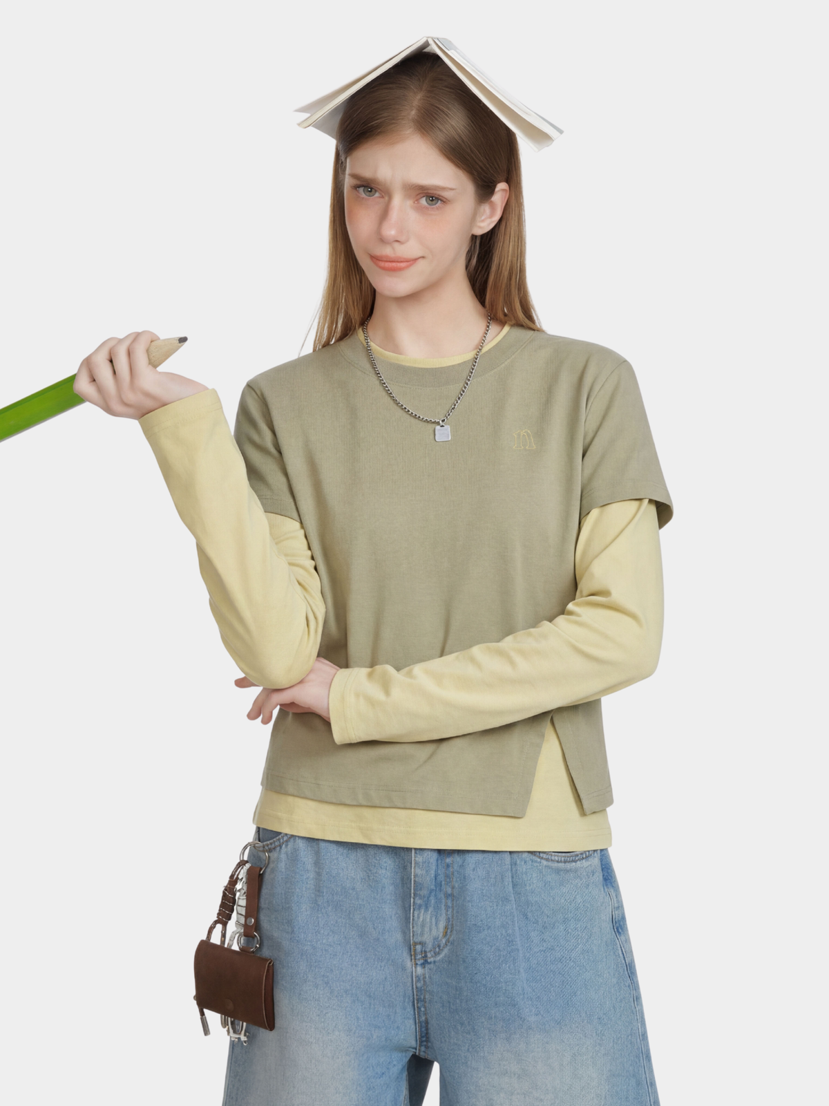 Solstice – Langlebiges, schnelltrocknendes Performance-Langarmshirt mit Lagen-Look für Damen