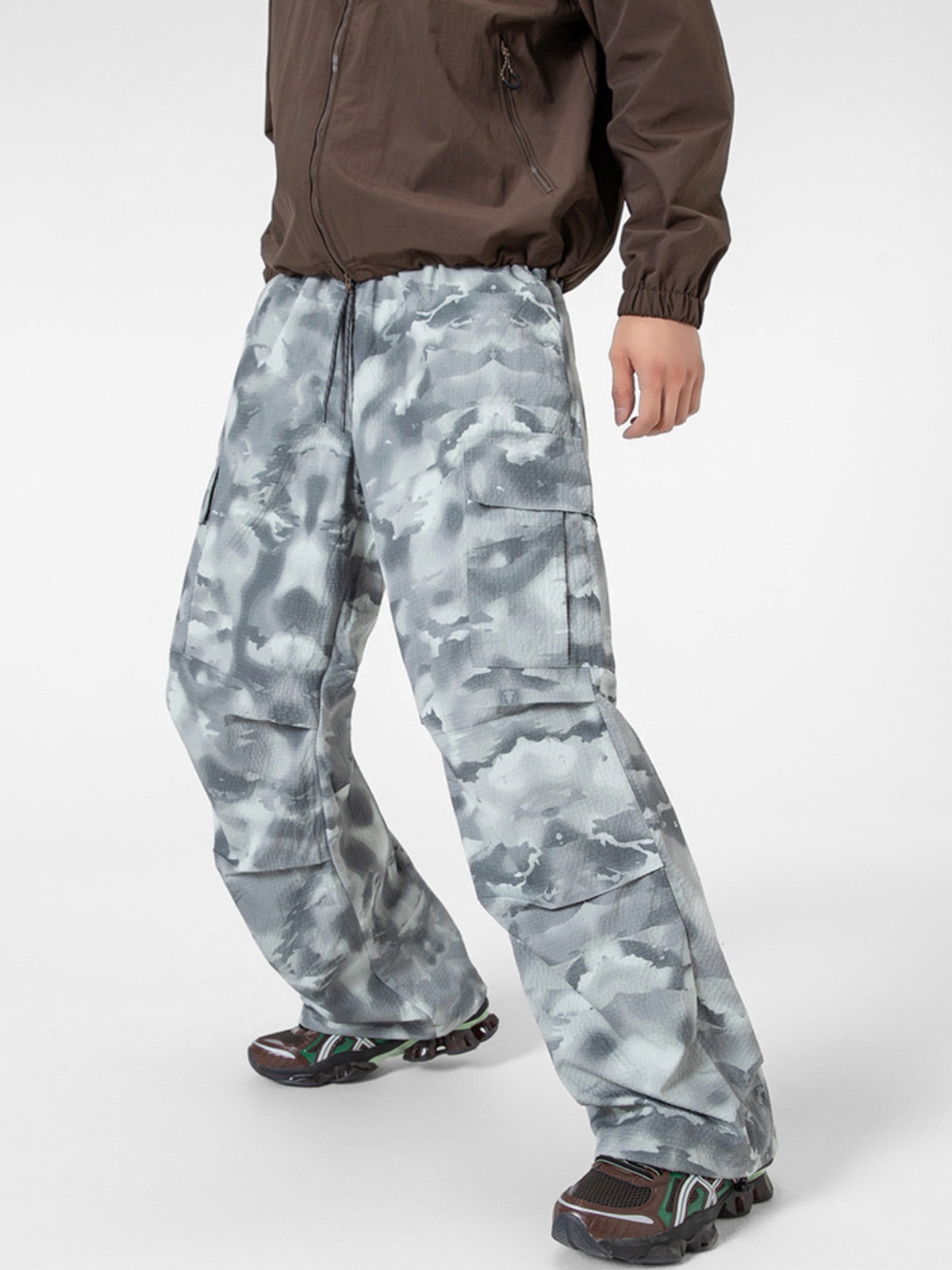 OwlCliff – Unisex Triple-Protection wasserabweisende Cargo-Hose mit Camo-Muster