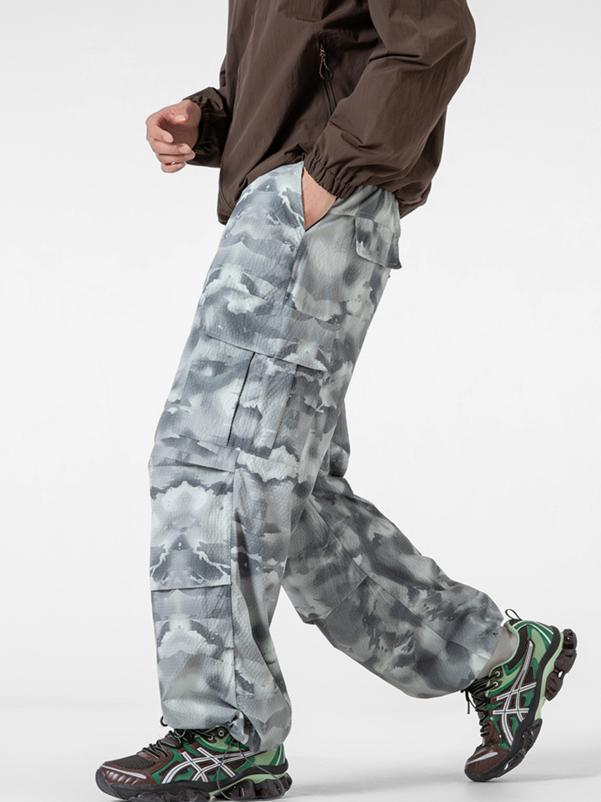 OwlCliff – Unisex Triple-Protection wasserabweisende Cargo-Hose mit Camo-Muster