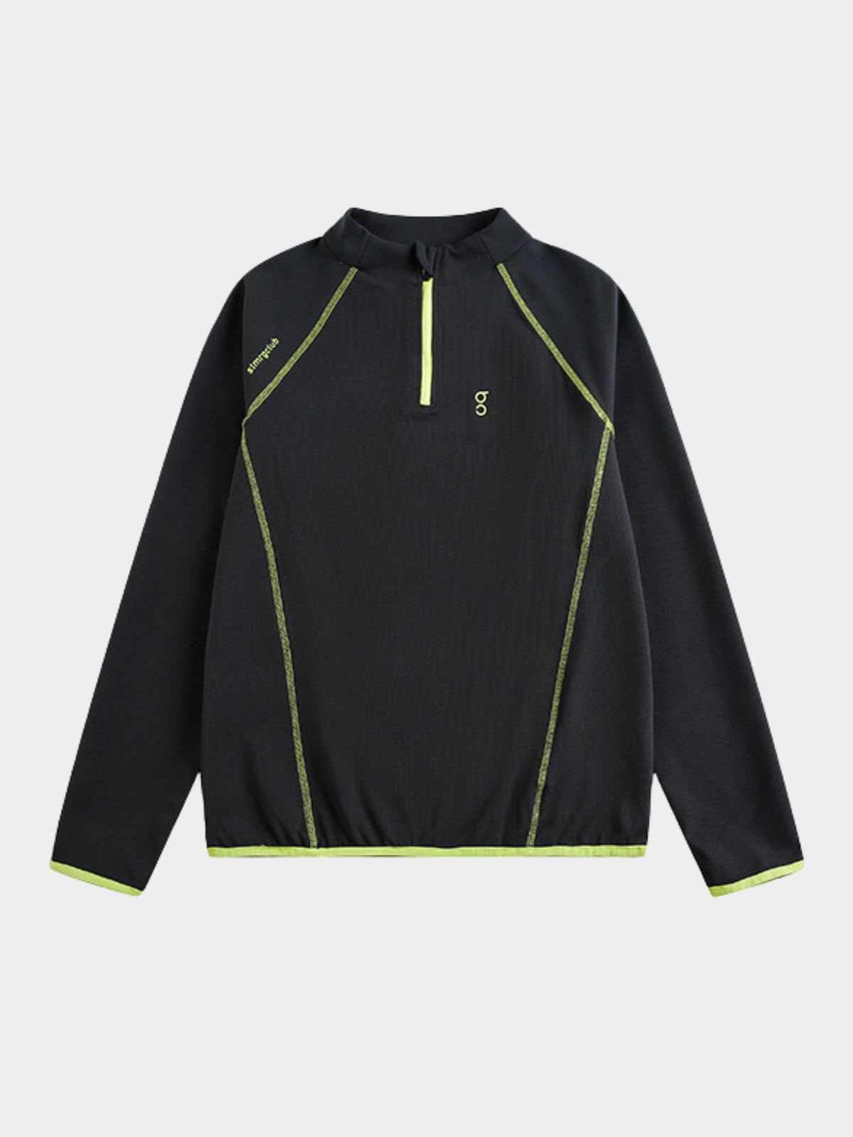 Forestway – Schnelltrocknendes Herren-Sweatshirt mit halbem Reißverschluss und sichtbaren Nähten