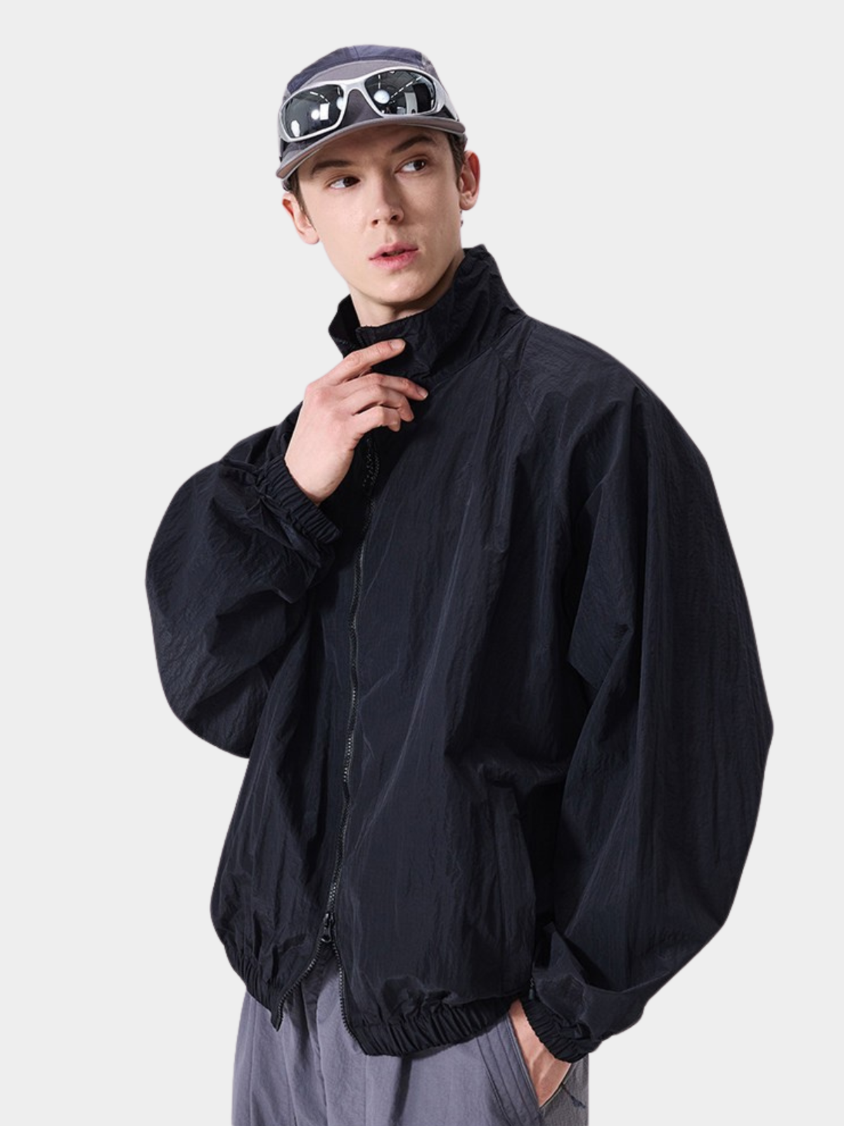 Earthline – Unisex UPF200+ wasserabweisende, atmungsaktive Stehkragenjacke