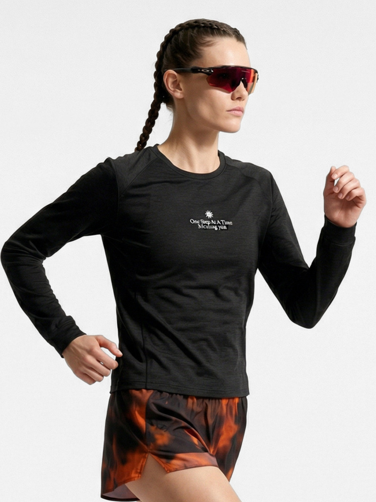 Nocturn – Unisex schnelltrocknendes Grafik-Langarmshirt