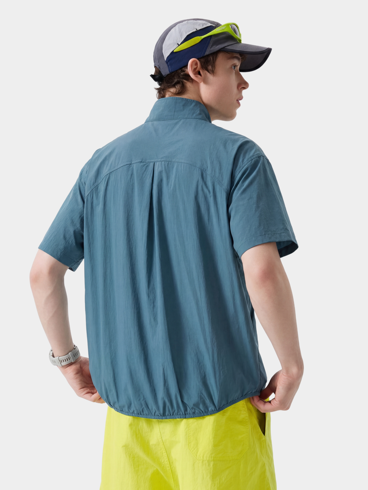IronRidge – Leichtes UPF50+ Funktionsshirt mit Stehkragen, kurzem Reißverschluss und schnelltrocknendem Material