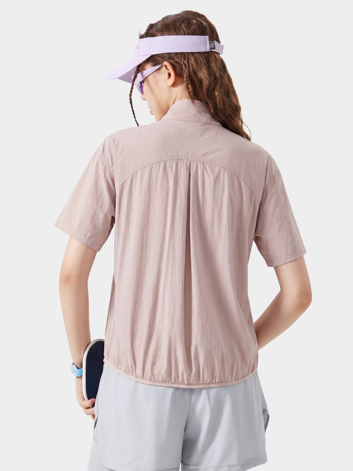 IronRidge – Leichtes UPF50+ Funktionsshirt mit Stehkragen, kurzem Reißverschluss und schnelltrocknendem Material