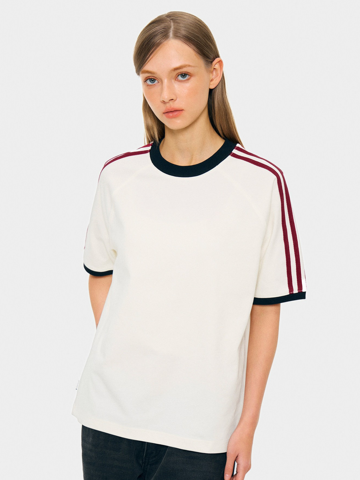 Dusttrail – Colorblock-Kühlungs-T-Shirt mit Streifen und schnelltrocknender Funktion