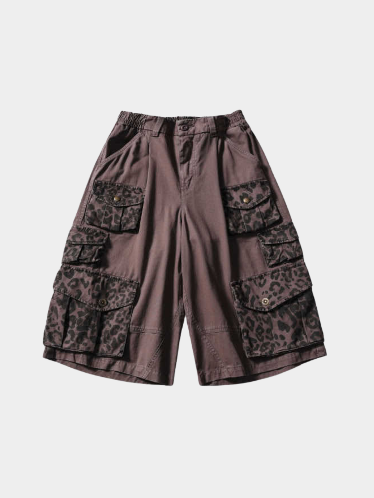 CampStick – Unisex gewaschene Utility-Cargohose in verkürzter Länge