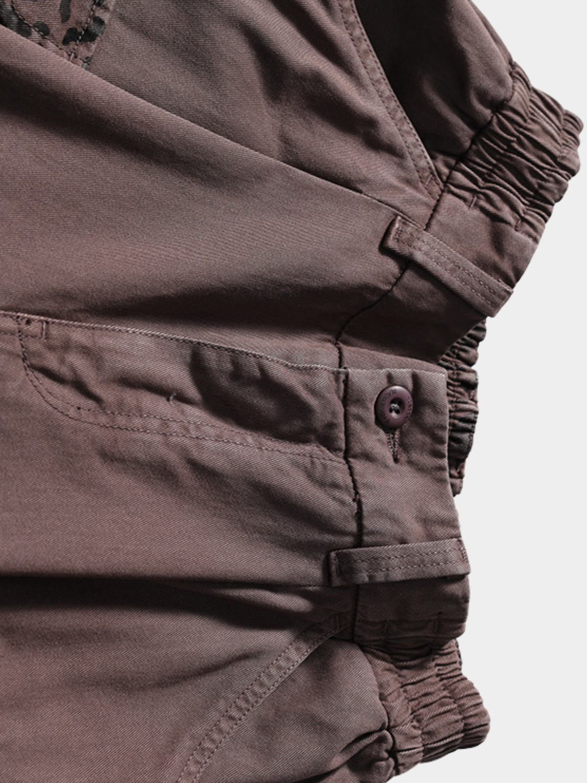 CampStick – Unisex gewaschene Utility-Cargohose in verkürzter Länge