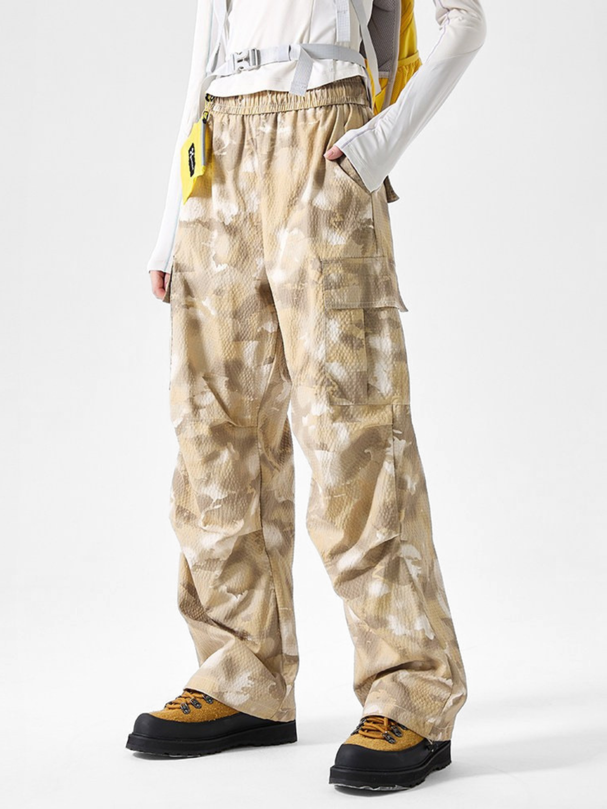 OwlCliff – Unisex Triple-Protection wasserabweisende Cargo-Hose mit Camo-Muster
