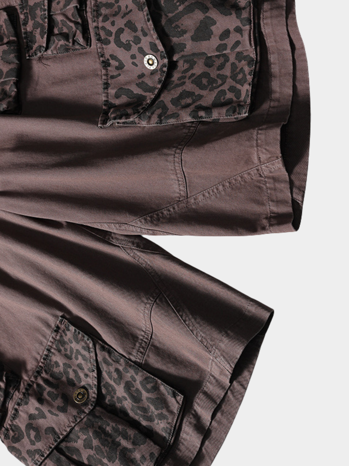 CampStick – Unisex gewaschene Utility-Cargohose in verkürzter Länge