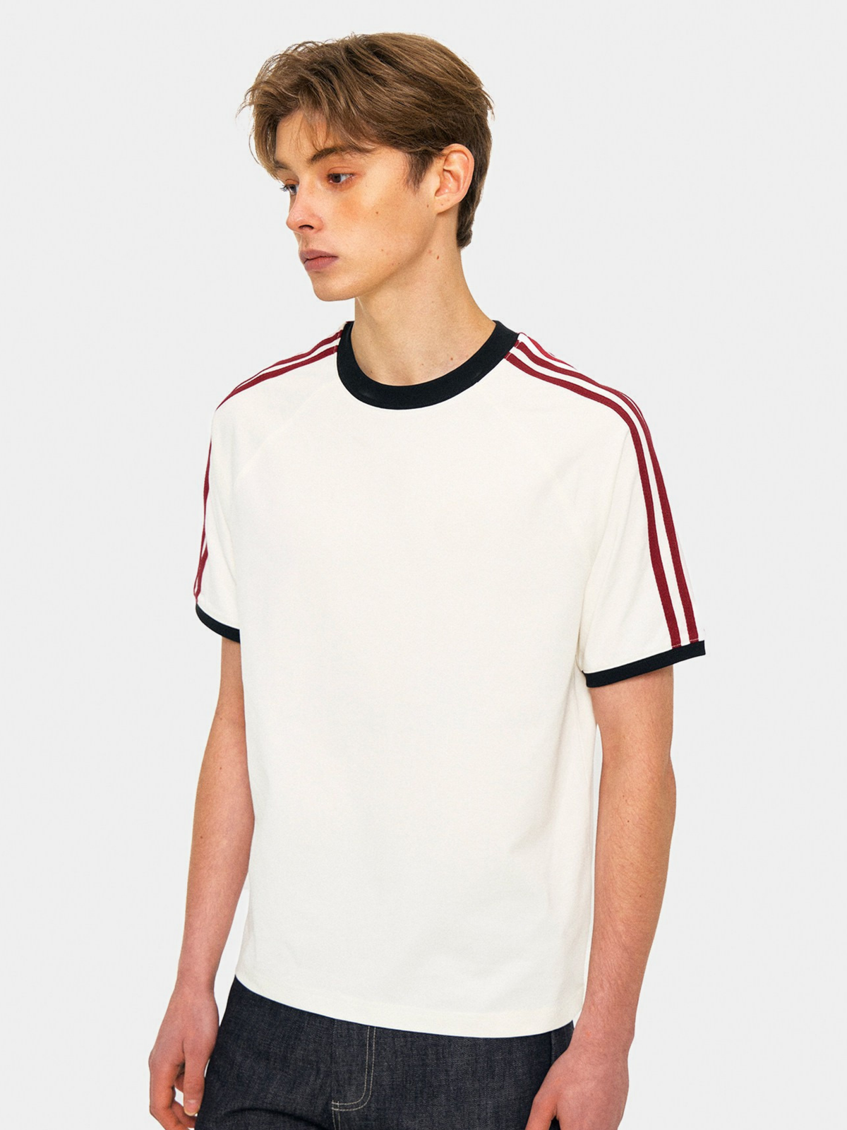 Dusttrail – Colorblock-Kühlungs-T-Shirt mit Streifen und schnelltrocknender Funktion