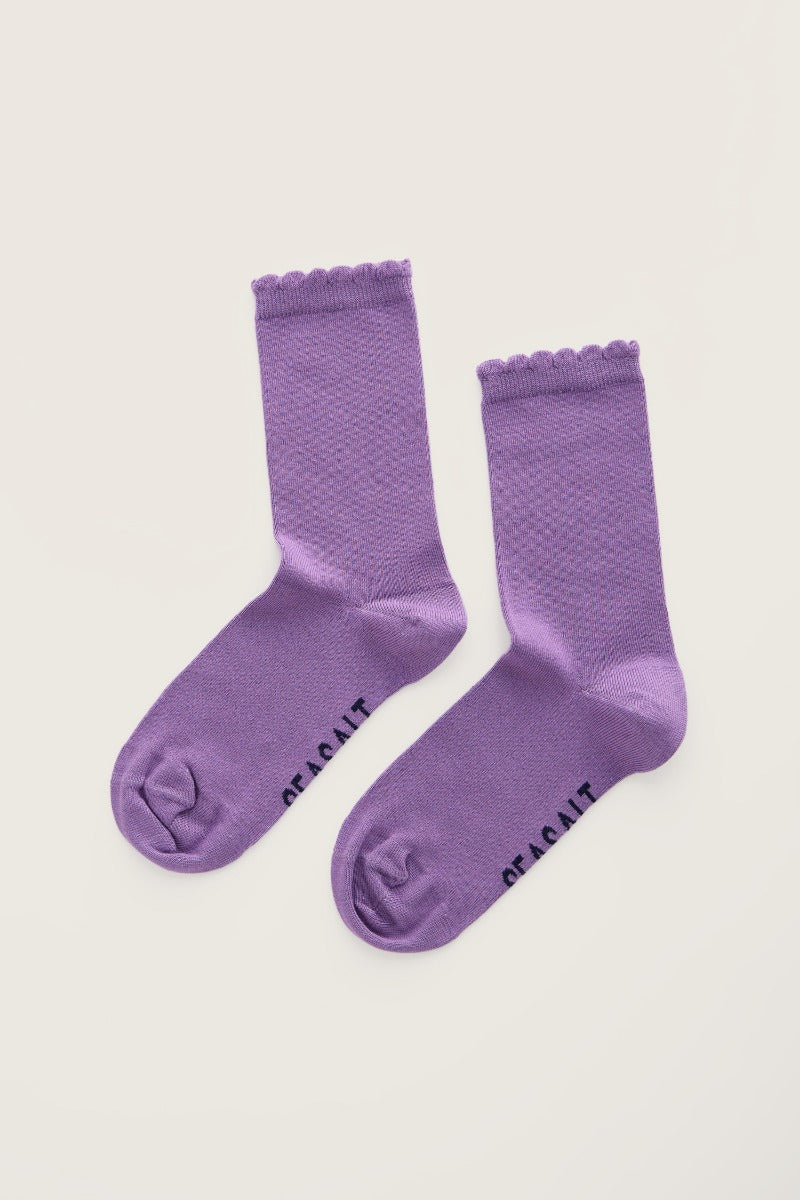 Damen-Söckchen mit Muschelsaum