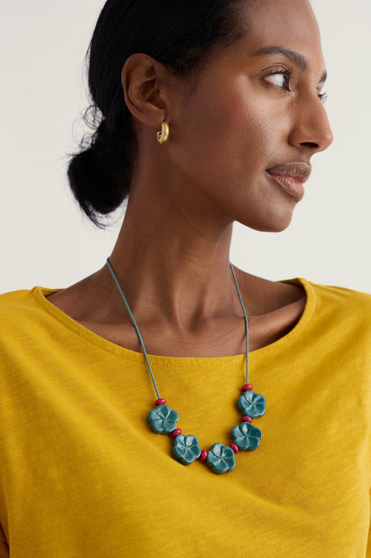 Rosid Ceramic Beaded Necklace