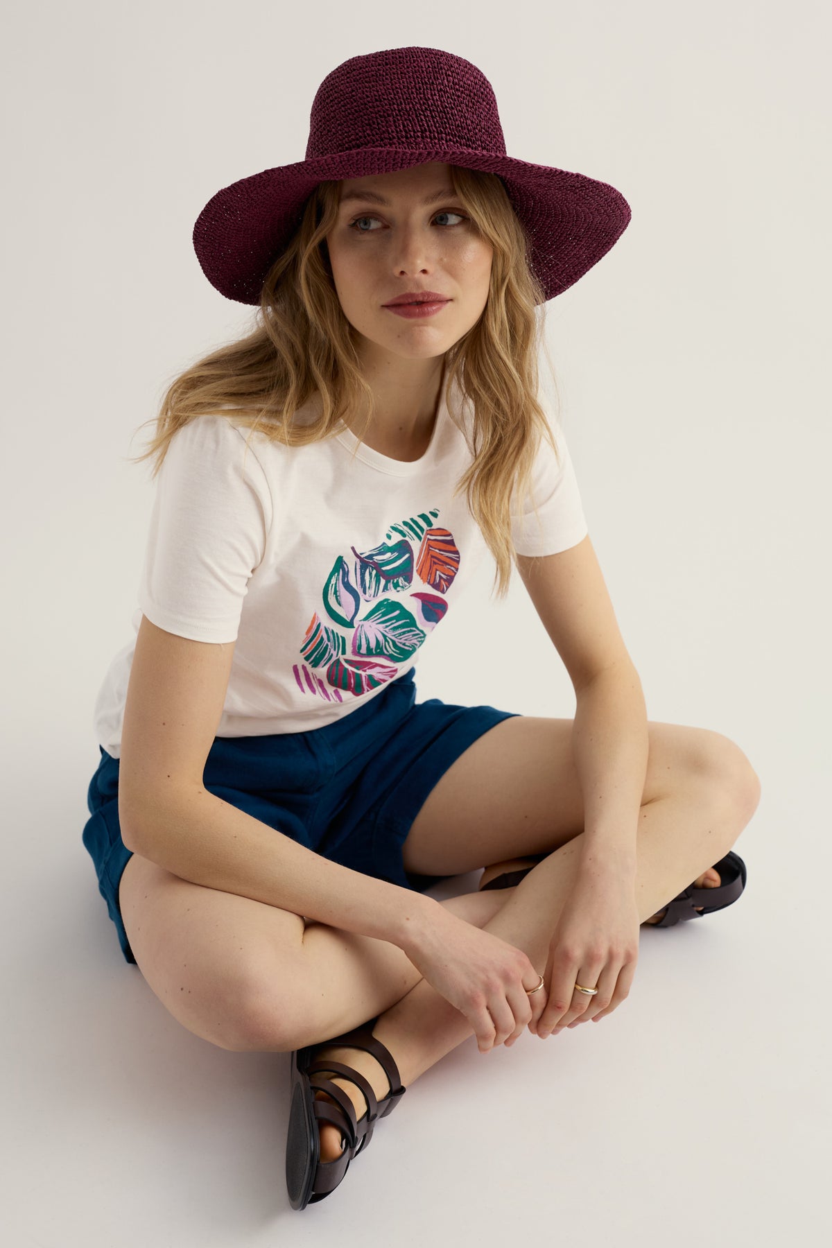 T-Shirt aus Bio-Baumwolle mit Druckfarbe