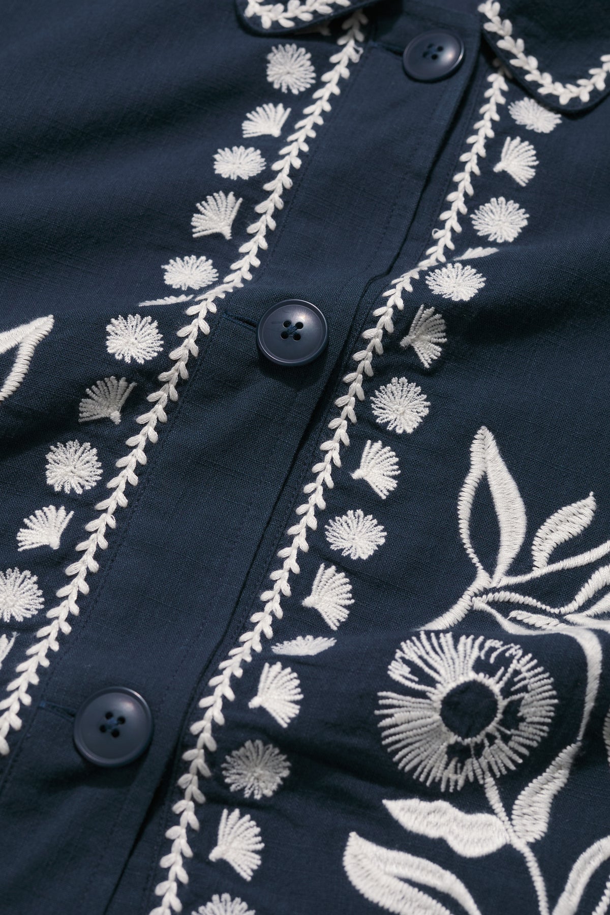 Sand Martin Bestickte Blumenjacke