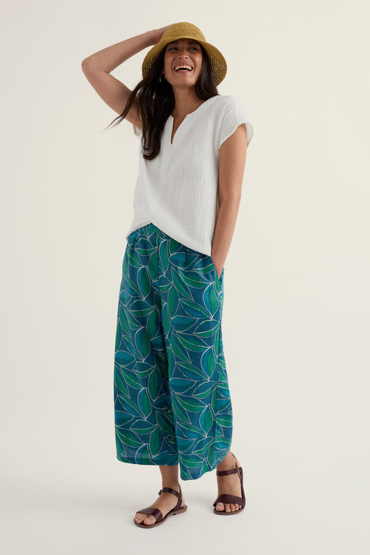 Peaceful Haven Leinen-Culottes